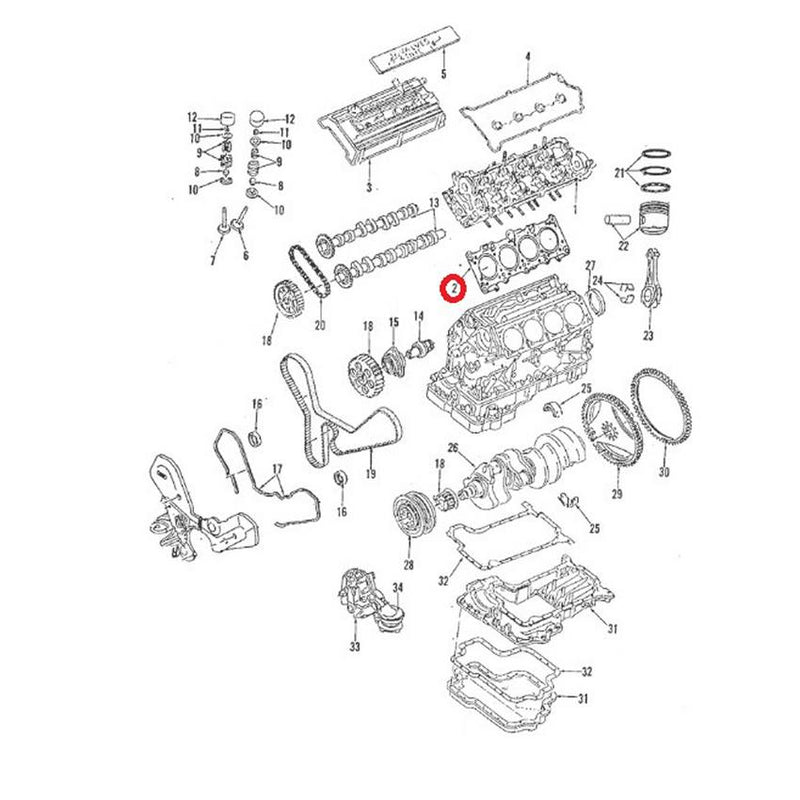 VW Cylinder Head Gasket (Cyl 1-4) 077103383BS