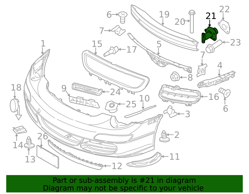 Genuine Porsche parts diagram