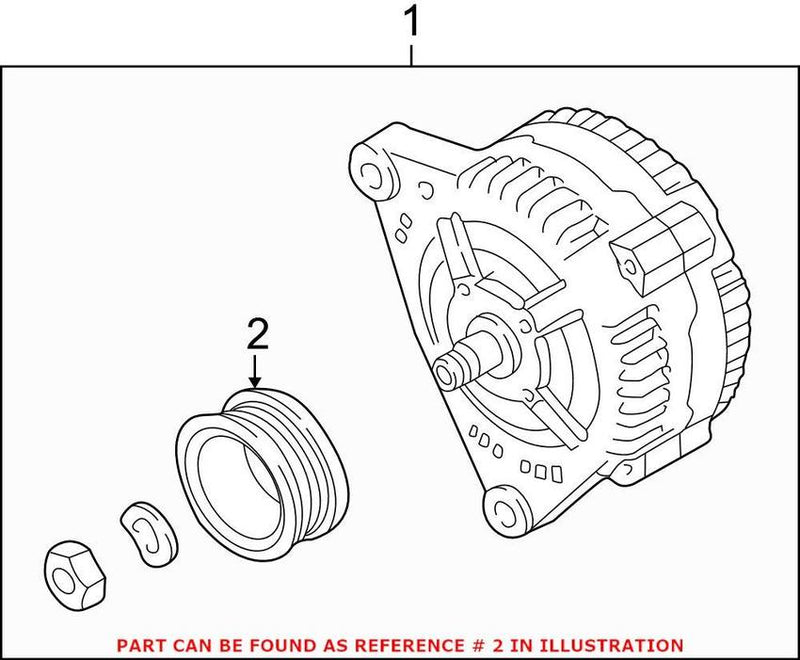 VW Alternator Pulley 077903119G