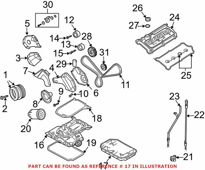 Genuine VW/Audi Engine Oil Pan 078103604AA – Genuine VW/Genuine VW/Audi