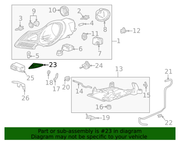 Genuine Porsche parts diagram