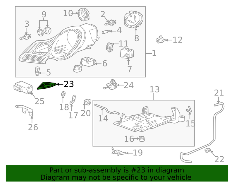 Genuine Porsche parts diagram