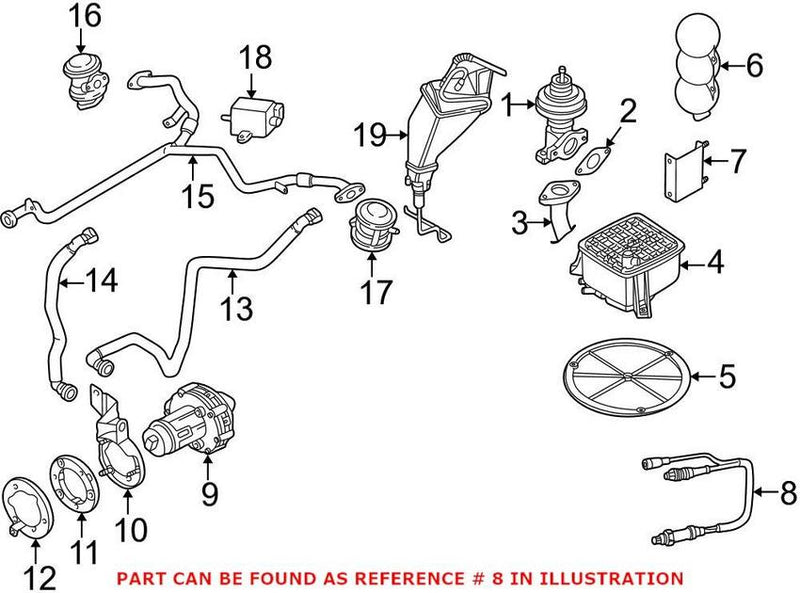 Genuine VW/Audi VW Oxygen Sensor – Rear Driver Side 078906265F