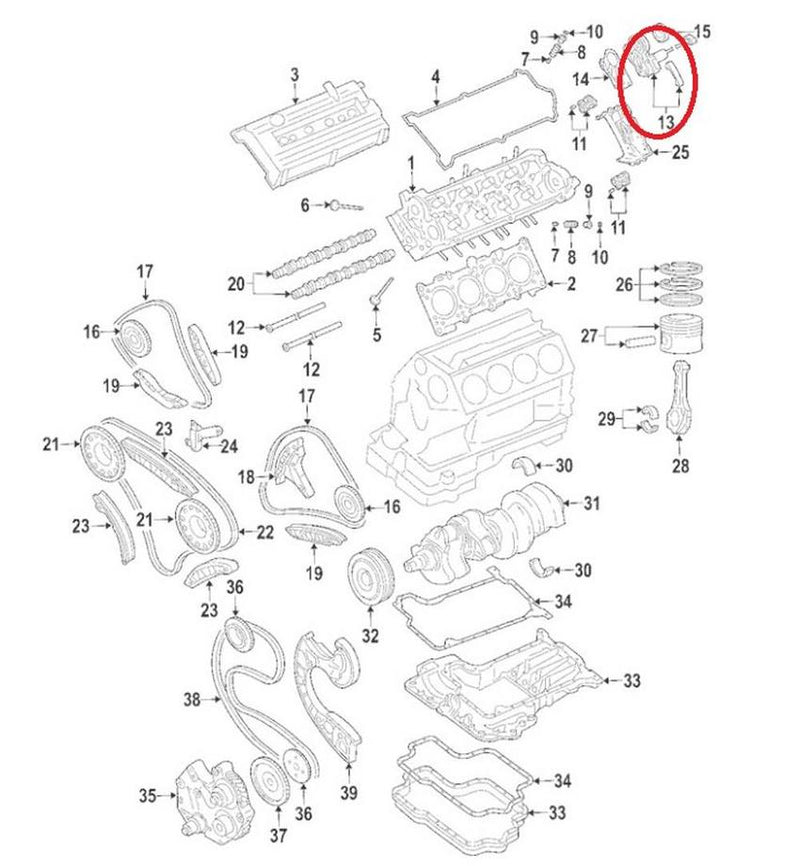 Camshaft Chain Tensioner (Cyl. 1-4)