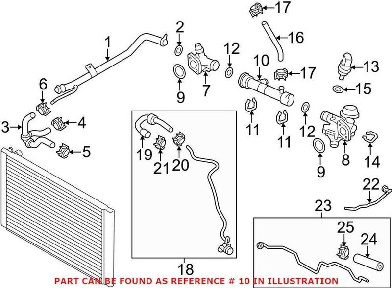 Genuine Vw/Audi Coolant Pipe 079 121 071 Bs