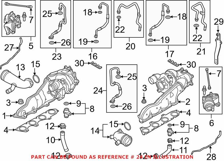 Genuine VW/Audi Engine Coolant Hose – Driver Side 079145909H