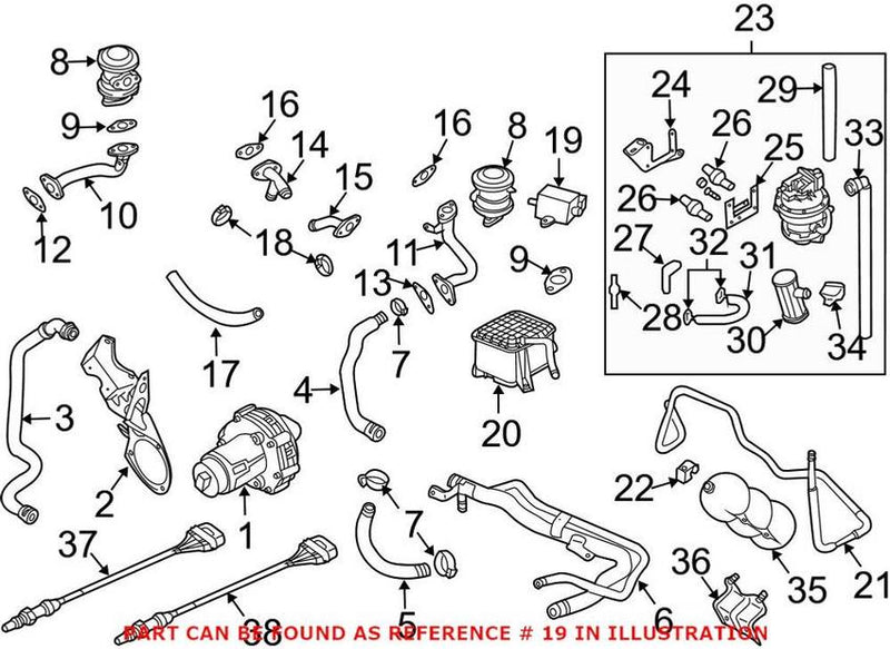 Genuine VW/Audi Secondary Air Injection Solenoid 079906283D