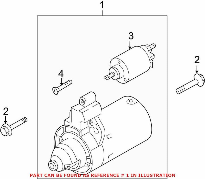 Genuine VW/Audi Starter Motor 079911022X