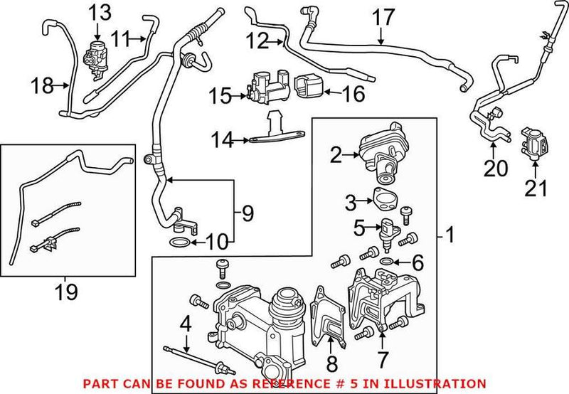 VW EGR Valve Temperature Sensor 079919523B