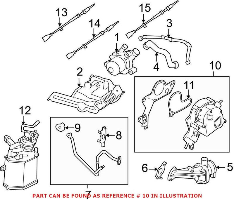 VW Vacuum Pump 07K145100B