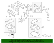 Genuine Porsche parts diagram