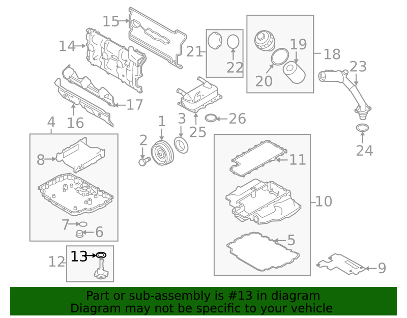 Genuine Porsche parts diagram
