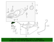 Genuine Porsche parts diagram