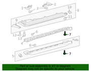 Genuine Porsche parts diagram