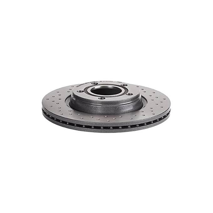 Audi Brembo Disc Brake Rotor – Rear (280mm) (Cross-Drilled) 8E0615301P