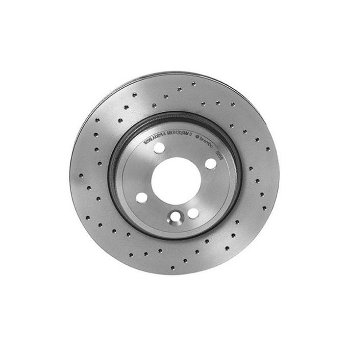 Brembo Front Brake Rotor - Cross Drilled 10.86" (276x22) 09.8655.1X