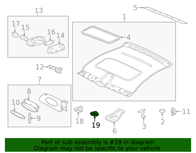 Genuine Porsche parts diagram