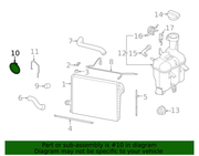 Genuine Porsche parts diagram