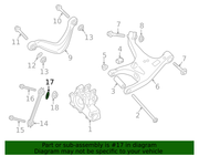 Genuine Porsche parts diagram