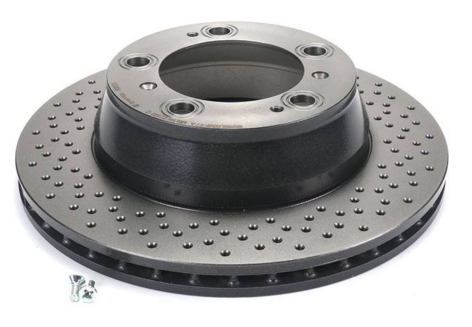 Porsche Brembo Disc Brake Rotor – Rear (299mm) (Cross-Drilled) 99635240104