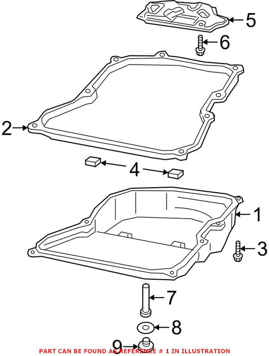 Genuine VW/Audi Transmission Oil Pan 09P321361 – Genuine VW/Genuine VW/Audi