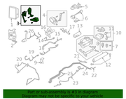 Genuine Porsche parts diagram
