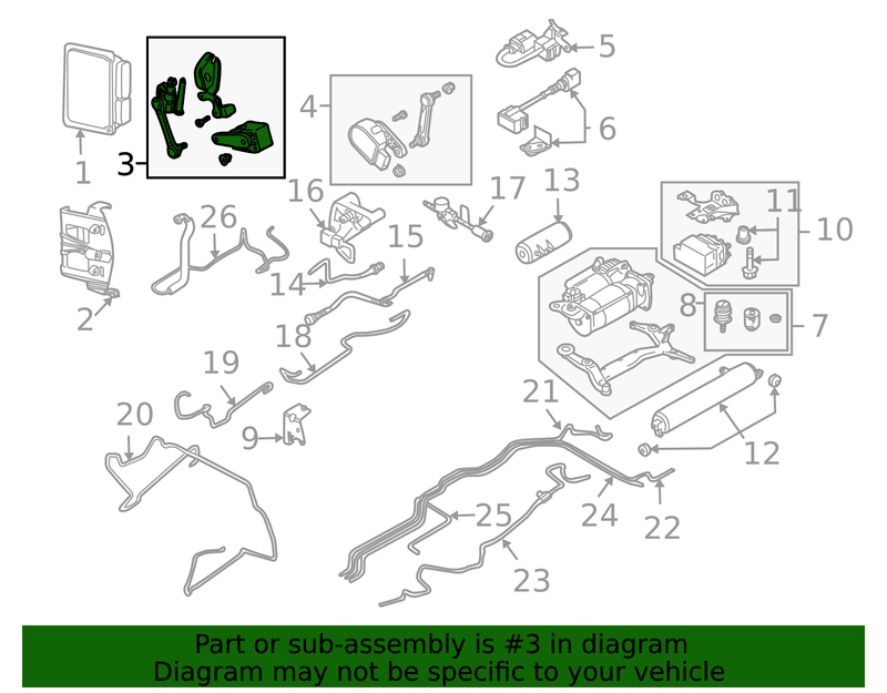 Genuine Porsche parts diagram