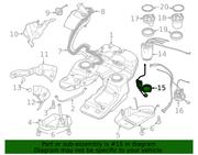 Genuine Porsche parts diagram