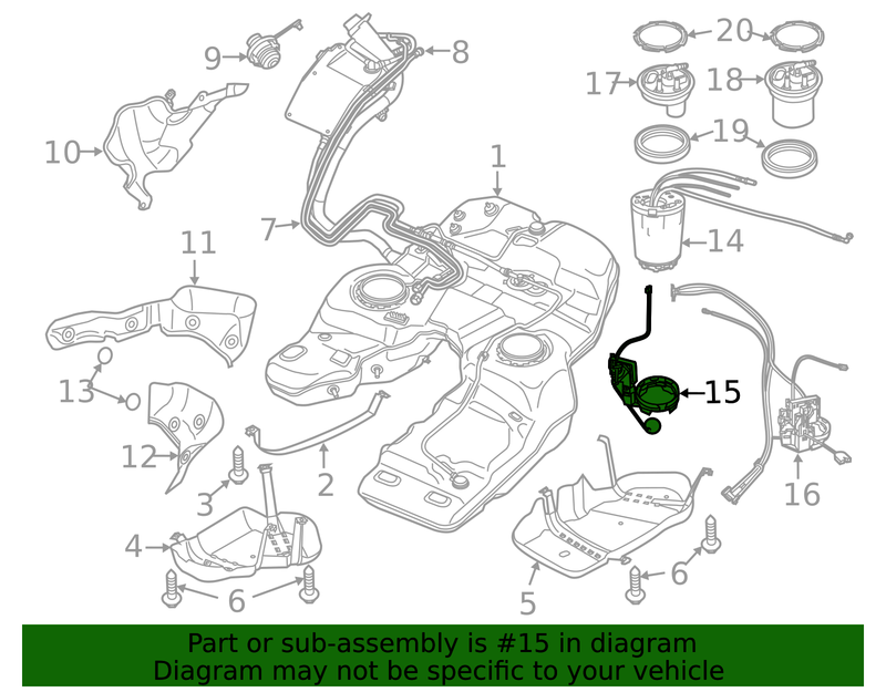 Genuine Porsche parts diagram