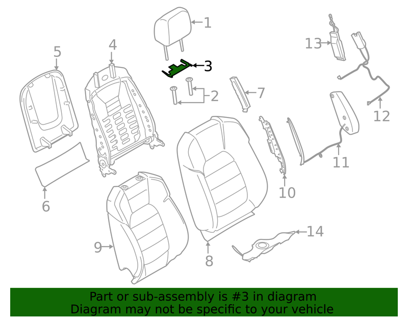 Part can be found as reference #3 in illustration