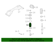 Genuine Porsche parts diagram