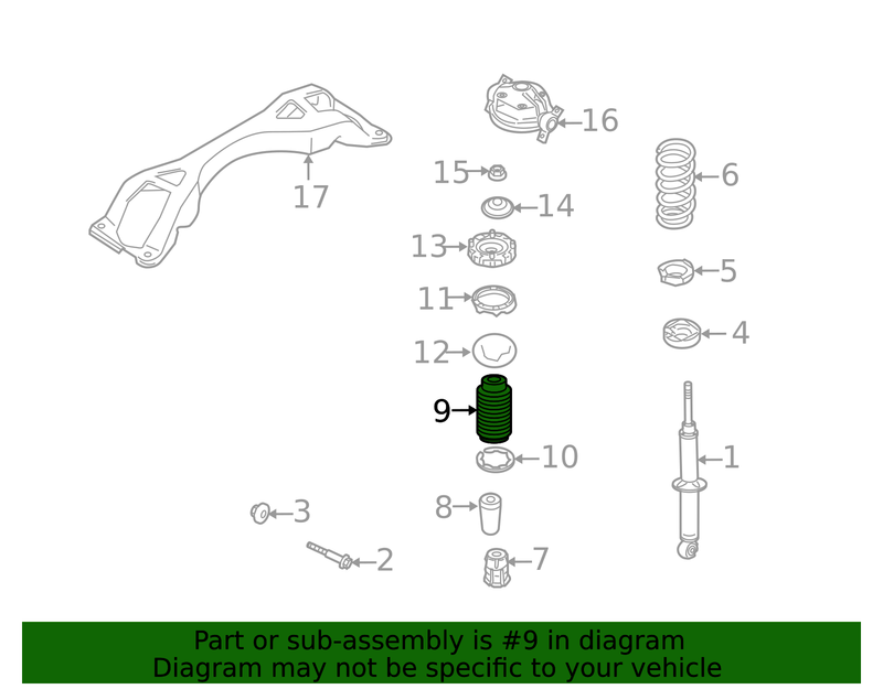 Genuine Porsche parts diagram