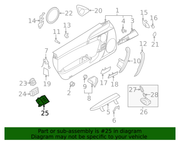 Genuine Porsche parts diagram