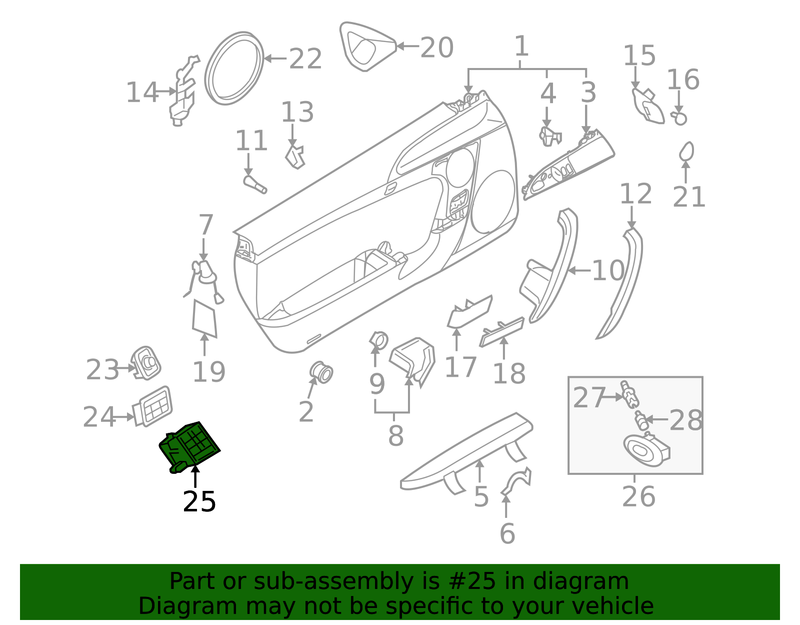 Genuine Porsche parts diagram