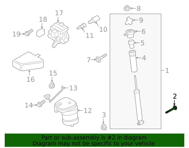 Genuine Porsche parts diagram