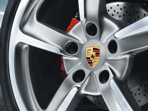 Genuine Porsche Wheel Hub Cover - Brilliant Chrome - 000-044-607-03