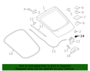 Genuine Porsche parts diagram
