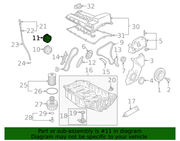 Genuine Porsche parts diagram
