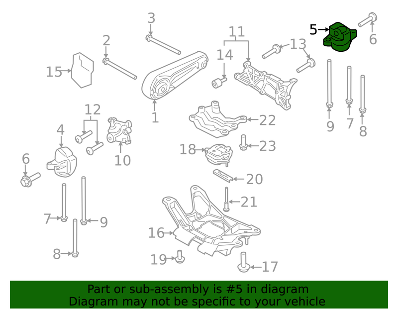 Genuine Porsche parts diagram