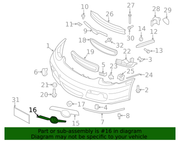 Genuine Porsche parts diagram