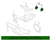 Genuine Porsche parts diagram