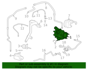 Genuine Porsche parts diagram