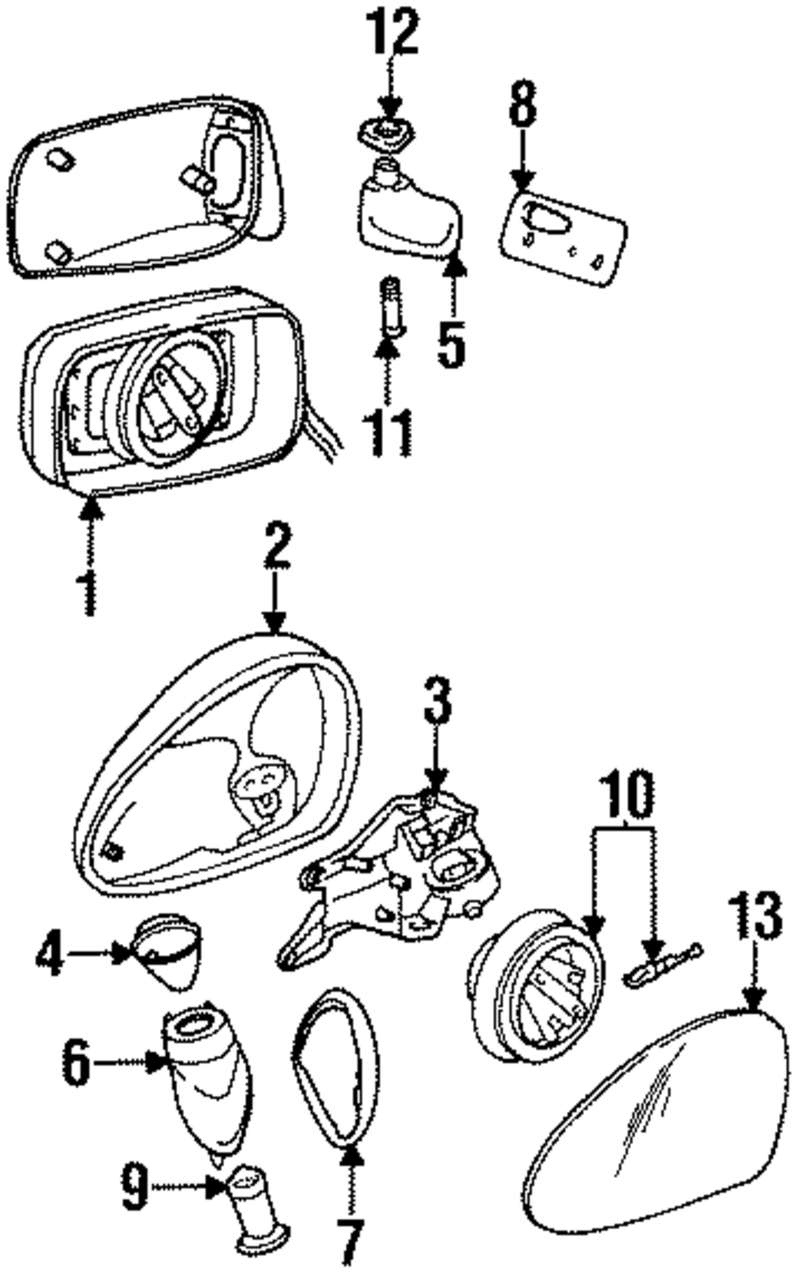 Genuine Porsche parts diagram