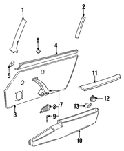 Genuine Porsche parts diagram