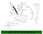 Genuine Porsche parts diagram