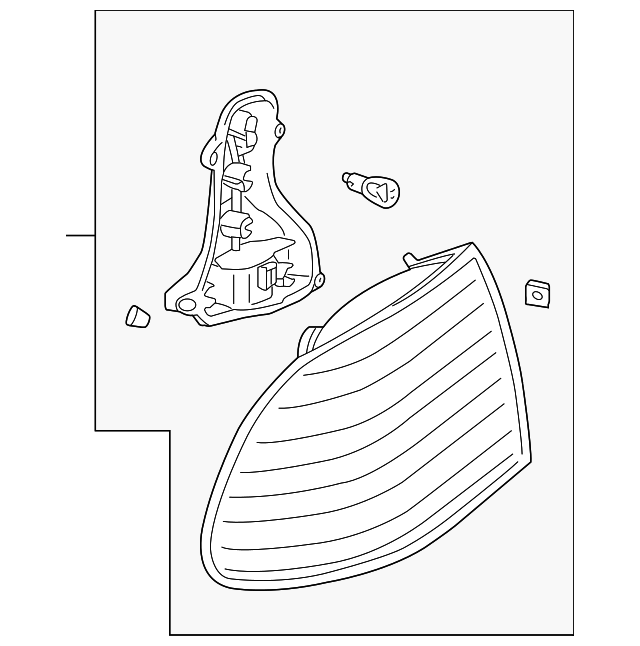 Genuine Porsche parts diagram