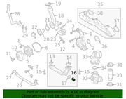 Genuine Porsche parts diagram