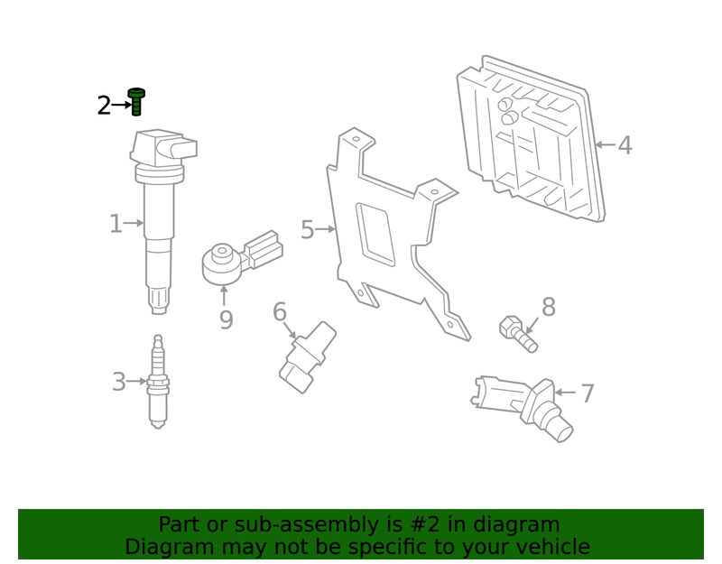 Genuine Porsche parts diagram