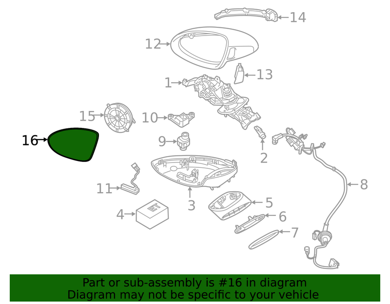 Genuine Porsche parts diagram
