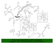 Genuine Porsche parts diagram